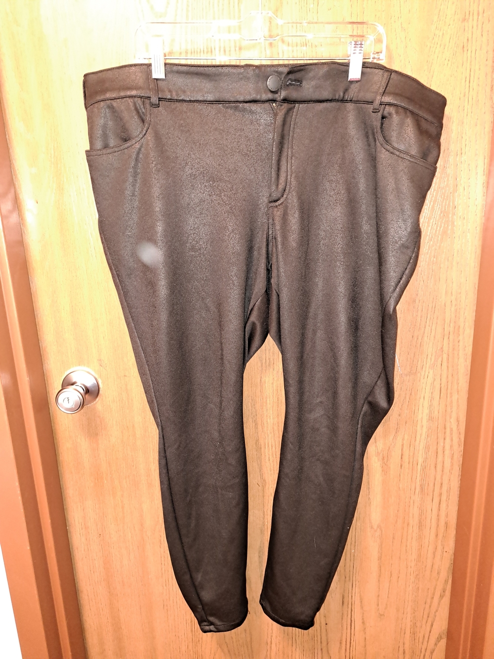 Lane Bryant Black Skinny Ponte Pull-On Pants